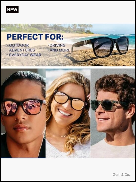 Polarized Sunglasses – Round Lens, Spring Loaded Hinge, UV Protection for Men &